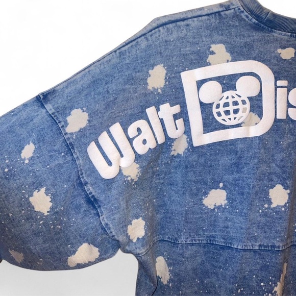 Disney Parks Blue Bleach Splatter Spirit Jersey – Size XS - Picture 5 of 9